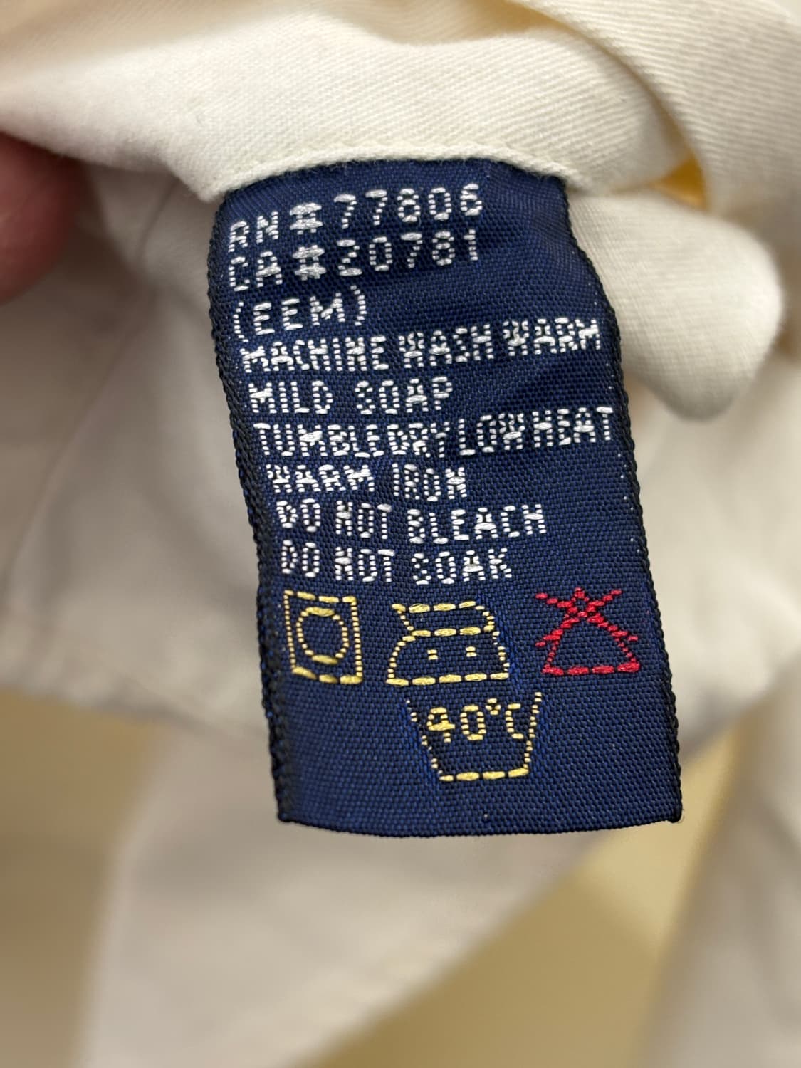 타미힐피거 아이보리 긴팔 셔츠 L 상품이미지5