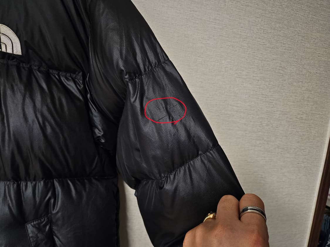 노스페이스 눕시 700 블랙 구스다운 패딩 105 110사이즈 상품이미지10