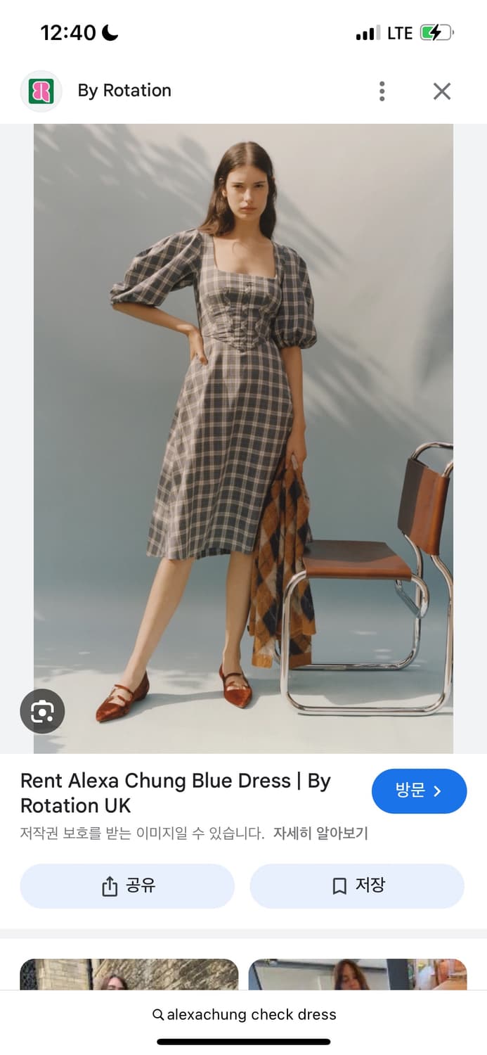 Alexa chung check dress uk6 알렉사청 체크원피스 상품이미지2