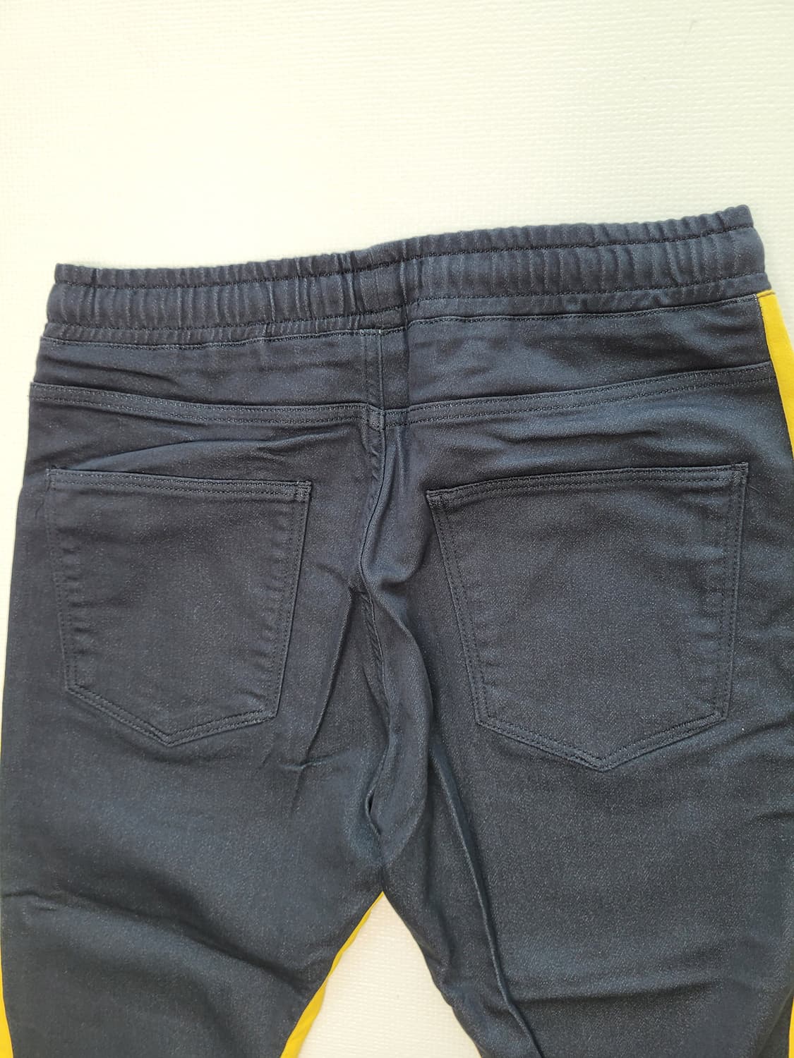 자라 ZARA 남자 사이드배색 바지 33 블랙/옐로우 상품이미지10