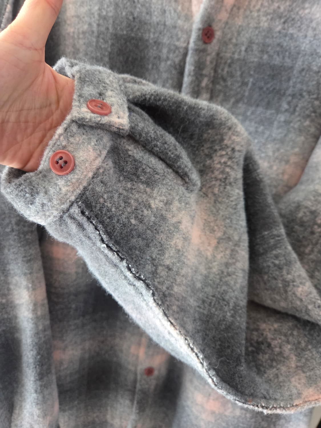 스탠드얼론 체크 롱셔츠 상품이미지4