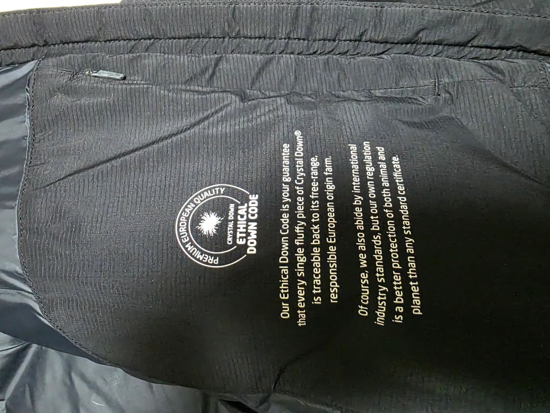 [미착용] 노르디스크 여성 레이사 크리스탈다운 캠핑 후디 점퍼 상품이미지4