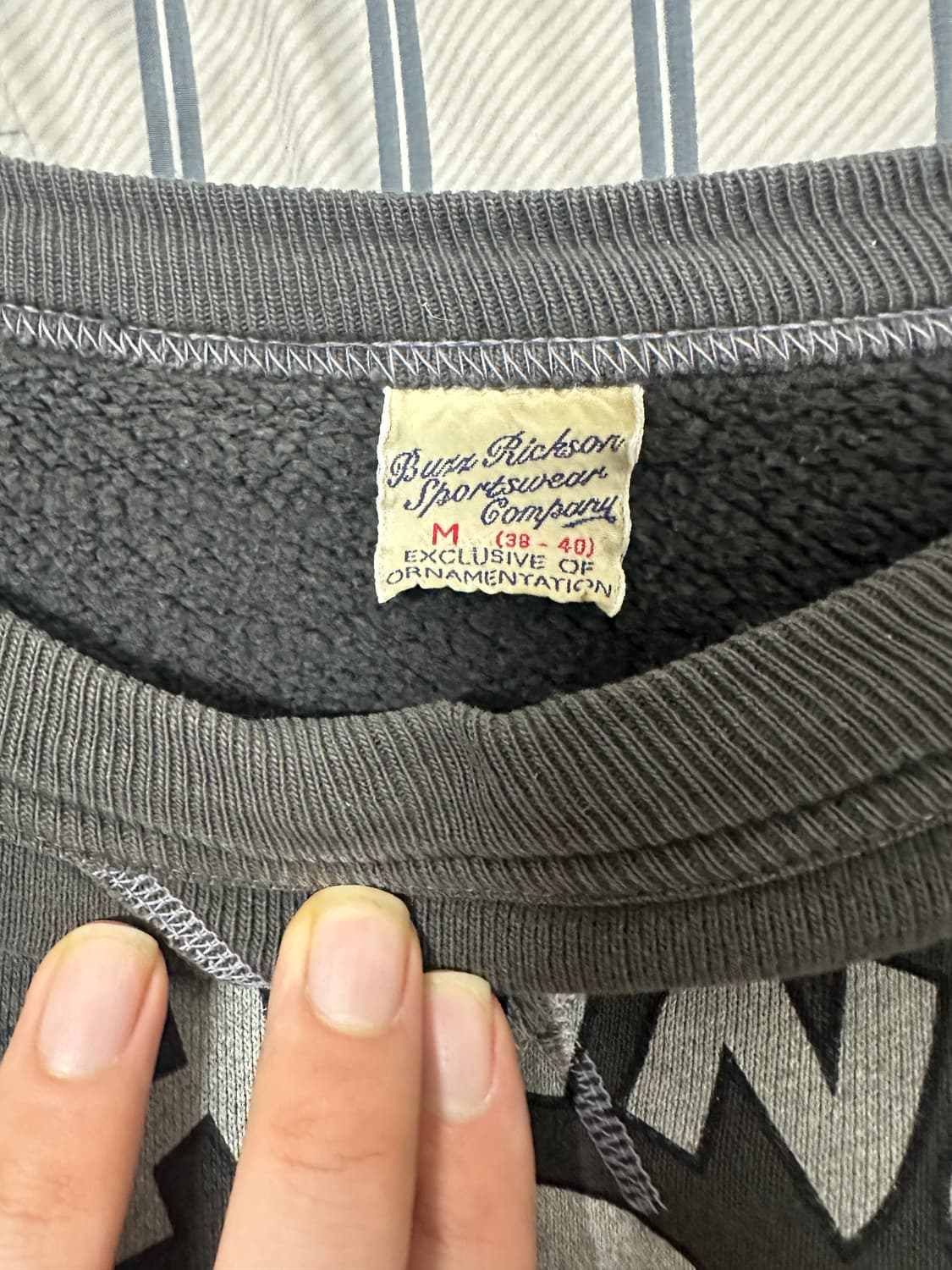 버즈릭슨 FIGHTING 75 스컬 프린팅 빈티지 스웻셔츠 맨투맨 상품이미지3