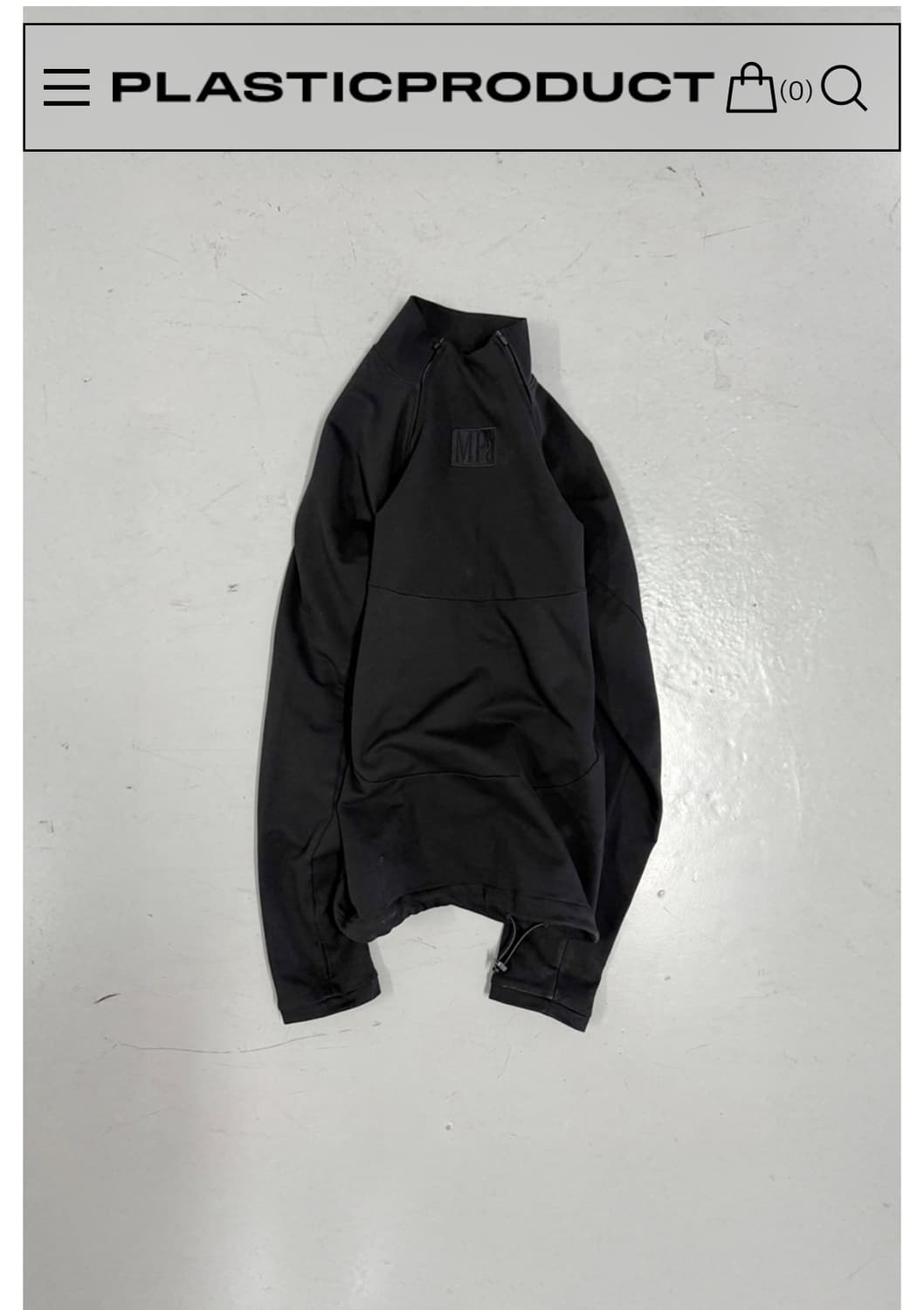 플라스틱프로덕트 하프 집업 상품이미지3