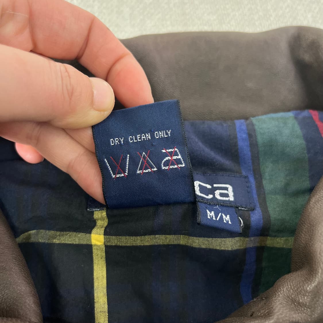 105 노티카 빈티지 레더 블루종 자켓 상품이미지4