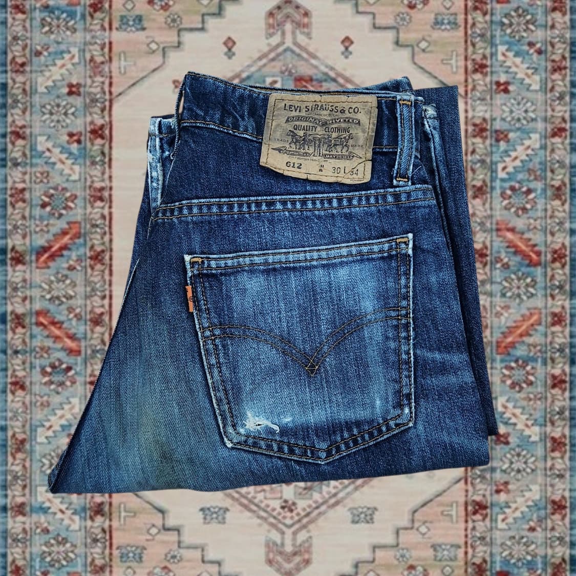 90s Levi's vintage 612 오렌지 탭 데님 진 30 상품이미지1