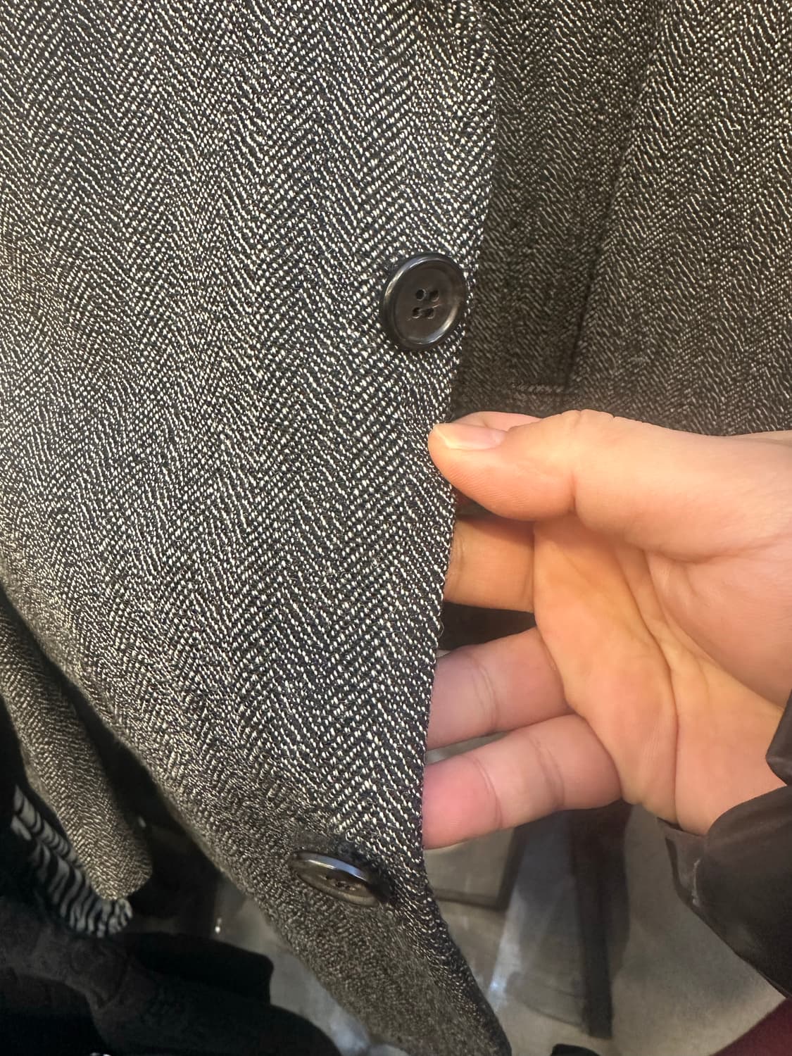 프라다 헤링본 패턴 남성 자켓 상품이미지7