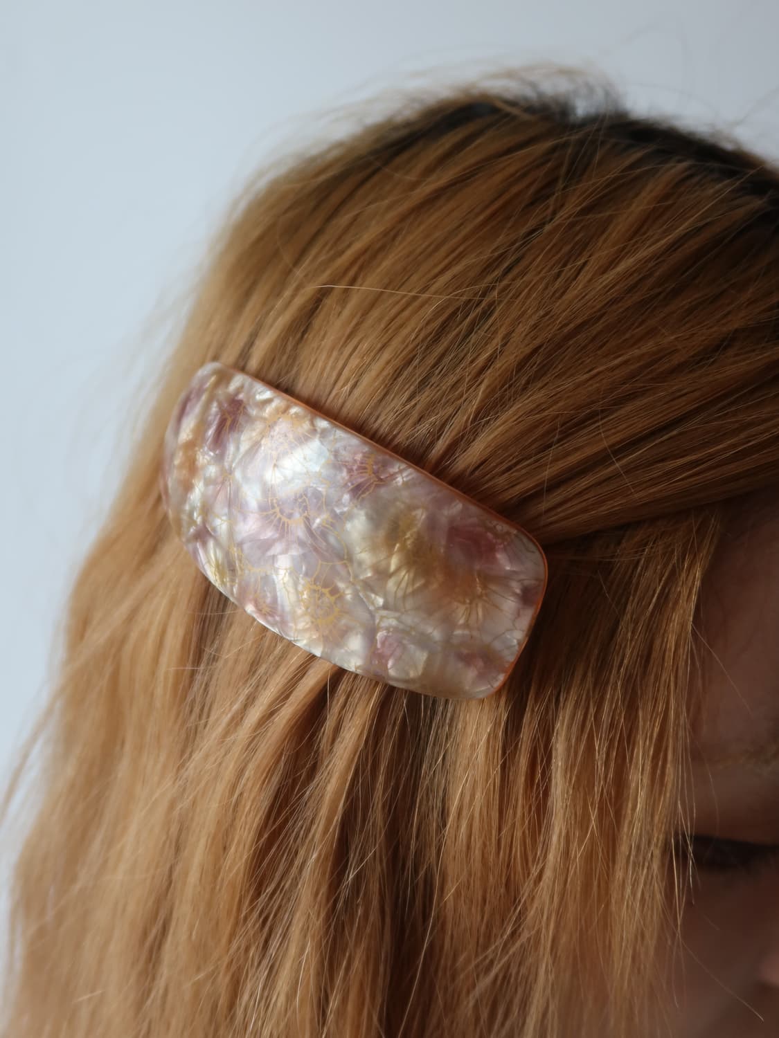 pink marble hair clip 상품이미지2