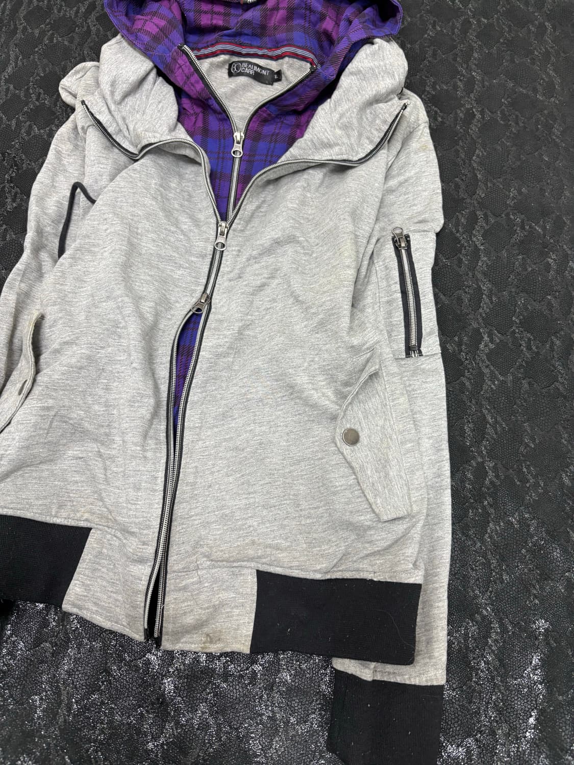 “Beaumont Carr” Y2K Purple Check Layered 상품이미지4