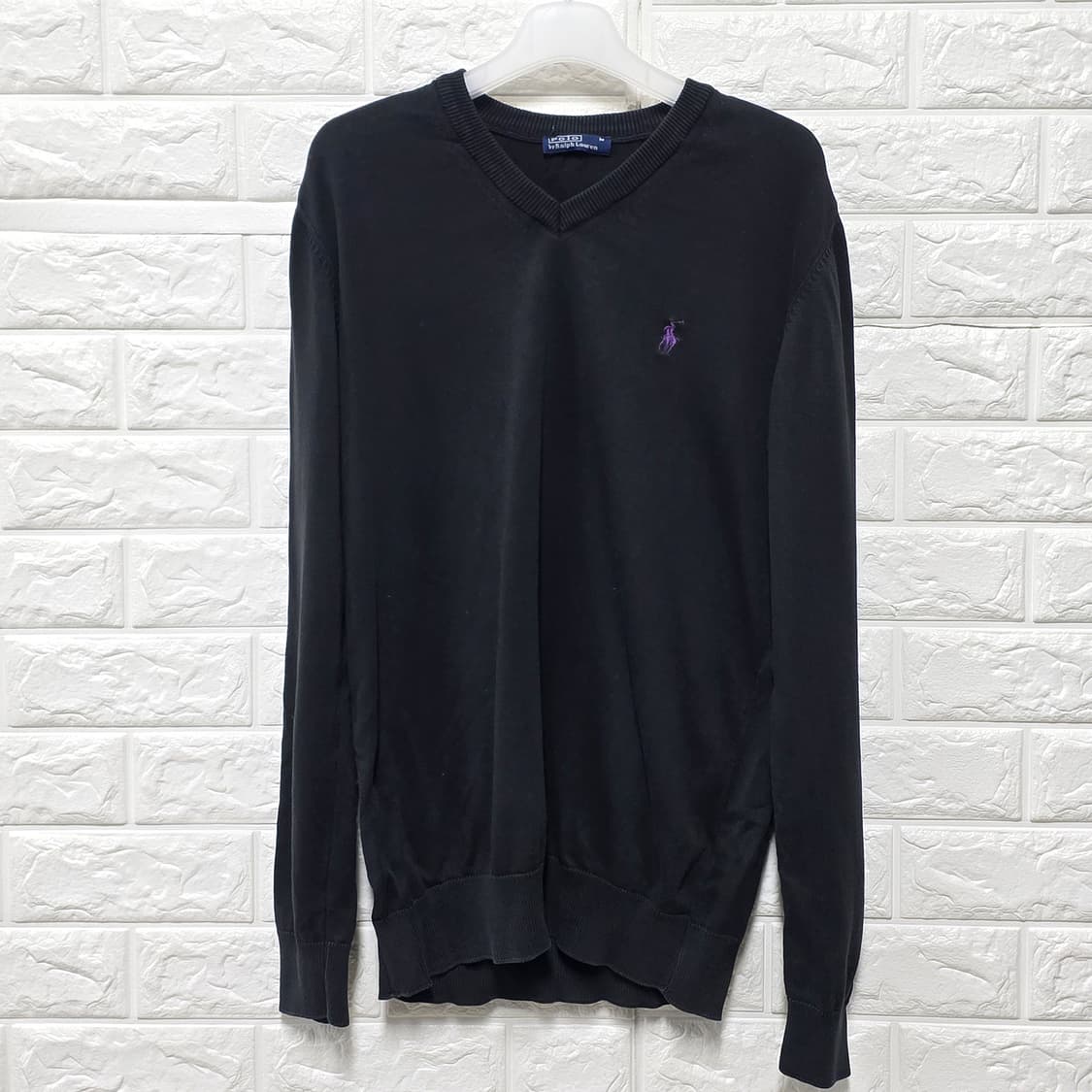 택포_ 폴로 랄프로렌 블랙 브이넥 니트 M 상품이미지1
