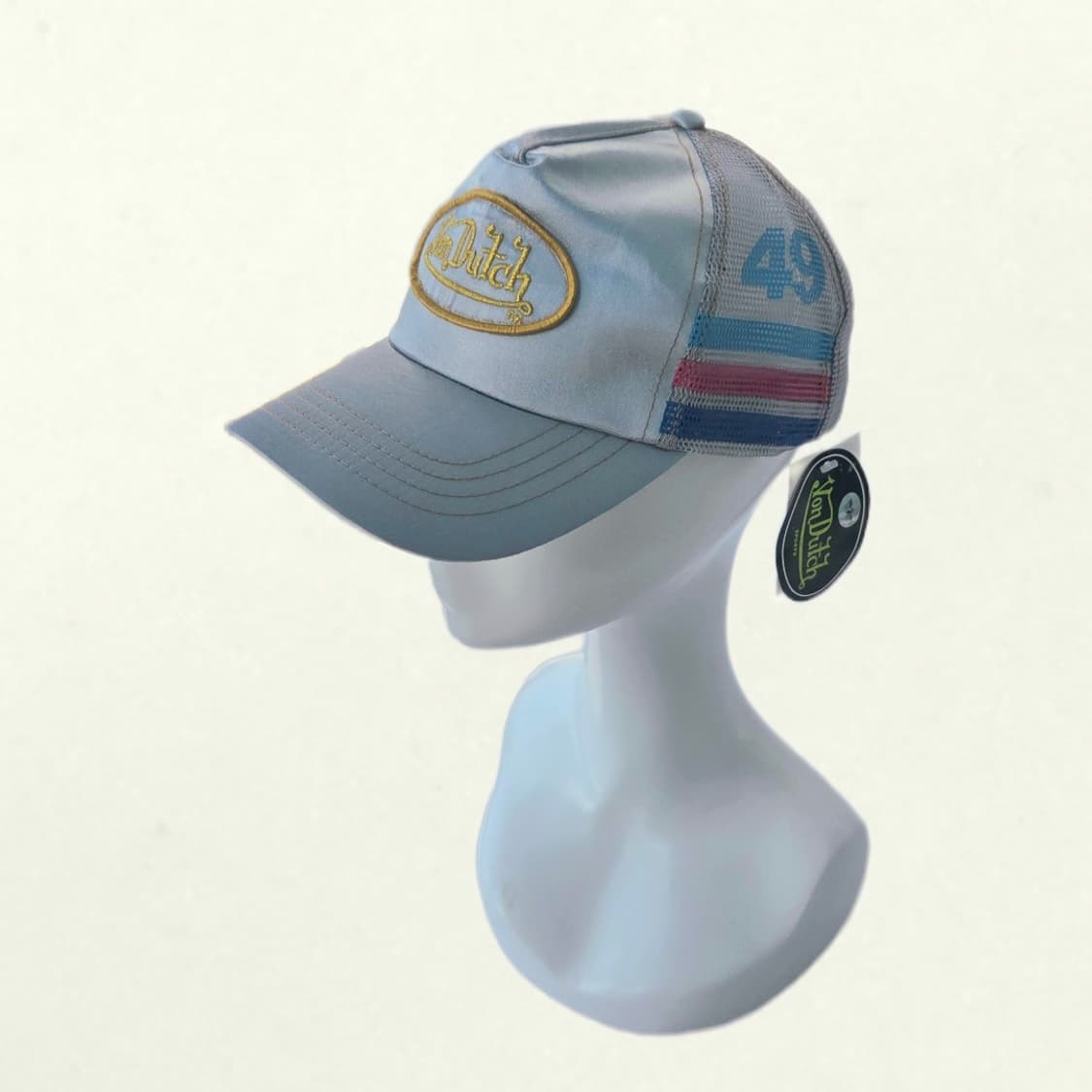 본더 실버x그레이 새틴 메쉬캡 데드스탁 상품이미지3