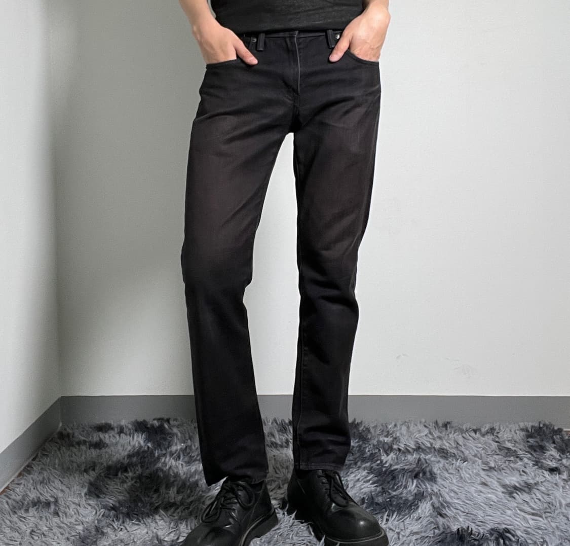 Levis 리바이스 511 화이트탭 슬림핏 블랙 데님 팬츠 30 상품이미지3
