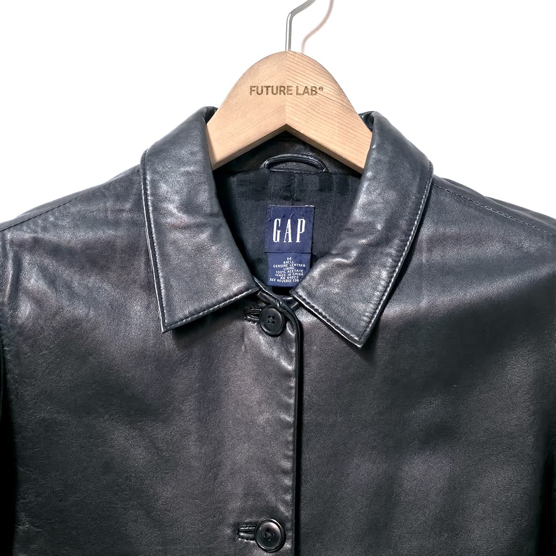 [M] 90s 갭 레더 자켓 상품이미지3