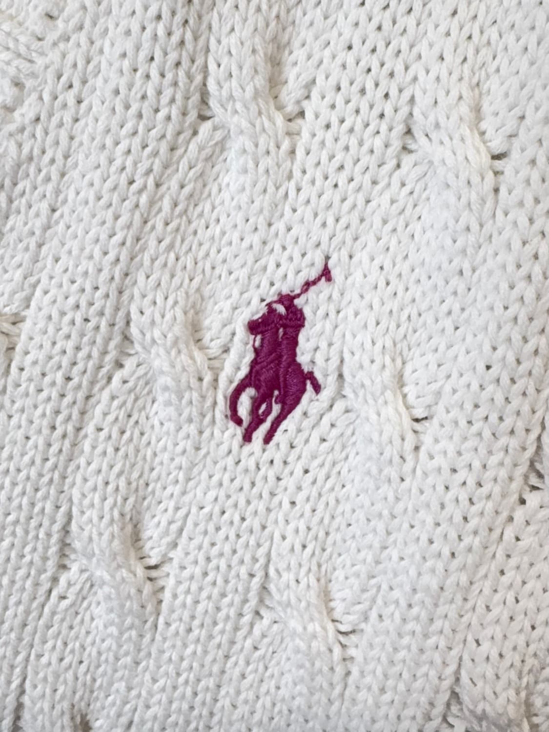 폴로랄프로렌 빈티지 화이트 케이블 니트 상품이미지7
