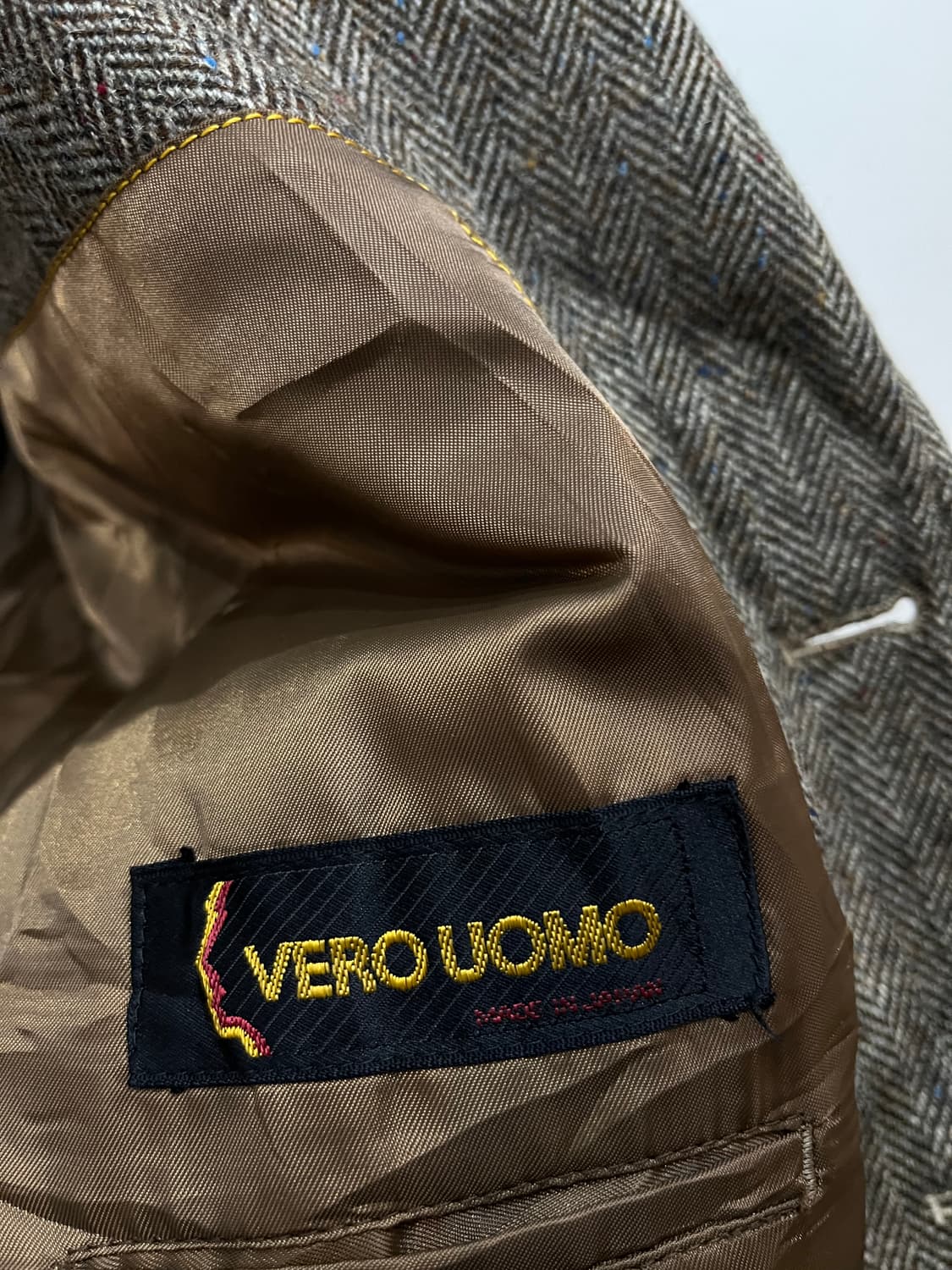 Made in JAPAN 울 헤링본 블레이저 자켓 상품이미지5