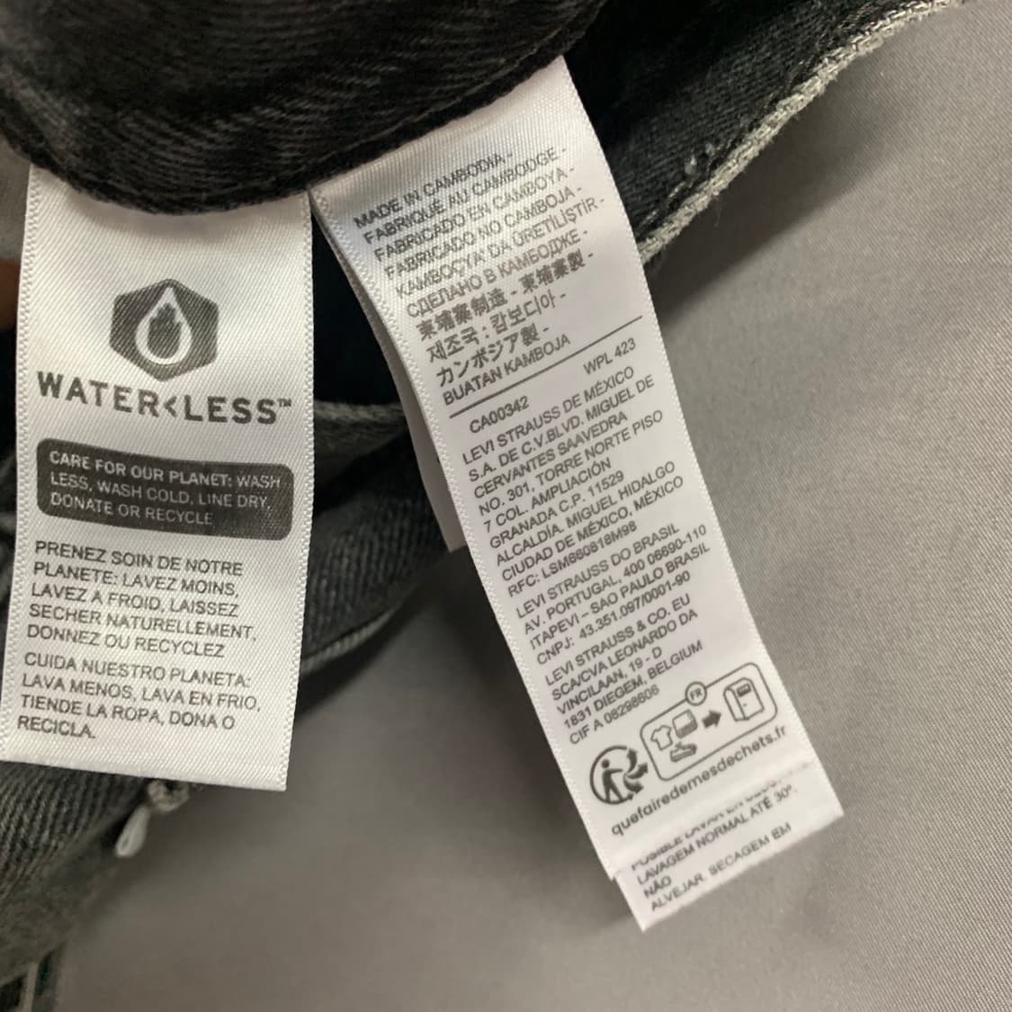 30인치 리바이스 실버탭 루즈 흑청 버뮤다 데님팬츠 청반바지 상품이미지6