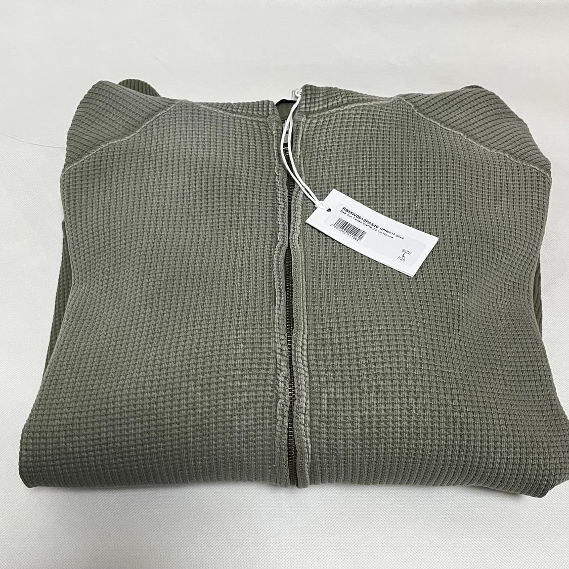 [M,L,XL]로아 하이킹 Faded Waffle 후드집업/카키 상품이미지3