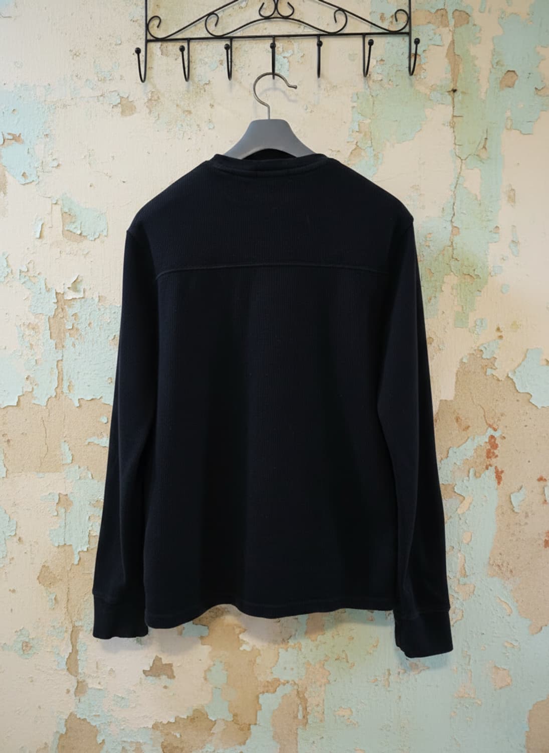 폴로 랄프로렌 우먼 블랙 와플 긴팔티 55-66 상품이미지2