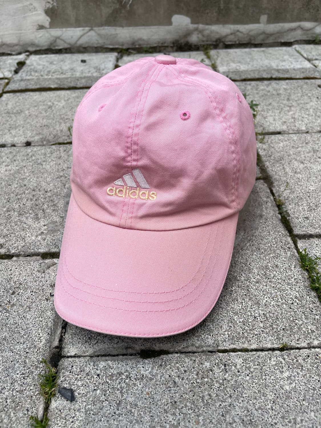 00s Adidas 아디다스 자수로고 딸기우유 볼캡 상품이미지1