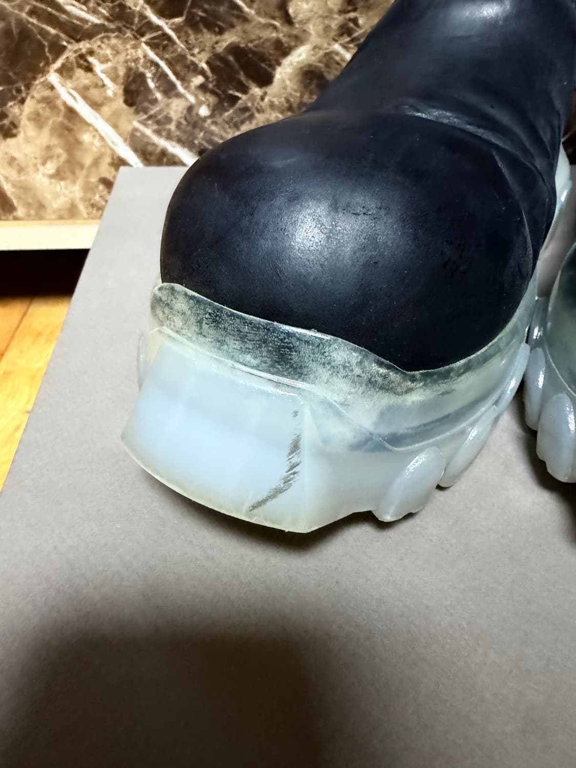 [44]릭오웬스 보조 트랙터 부츠 클리어솔 상품이미지3