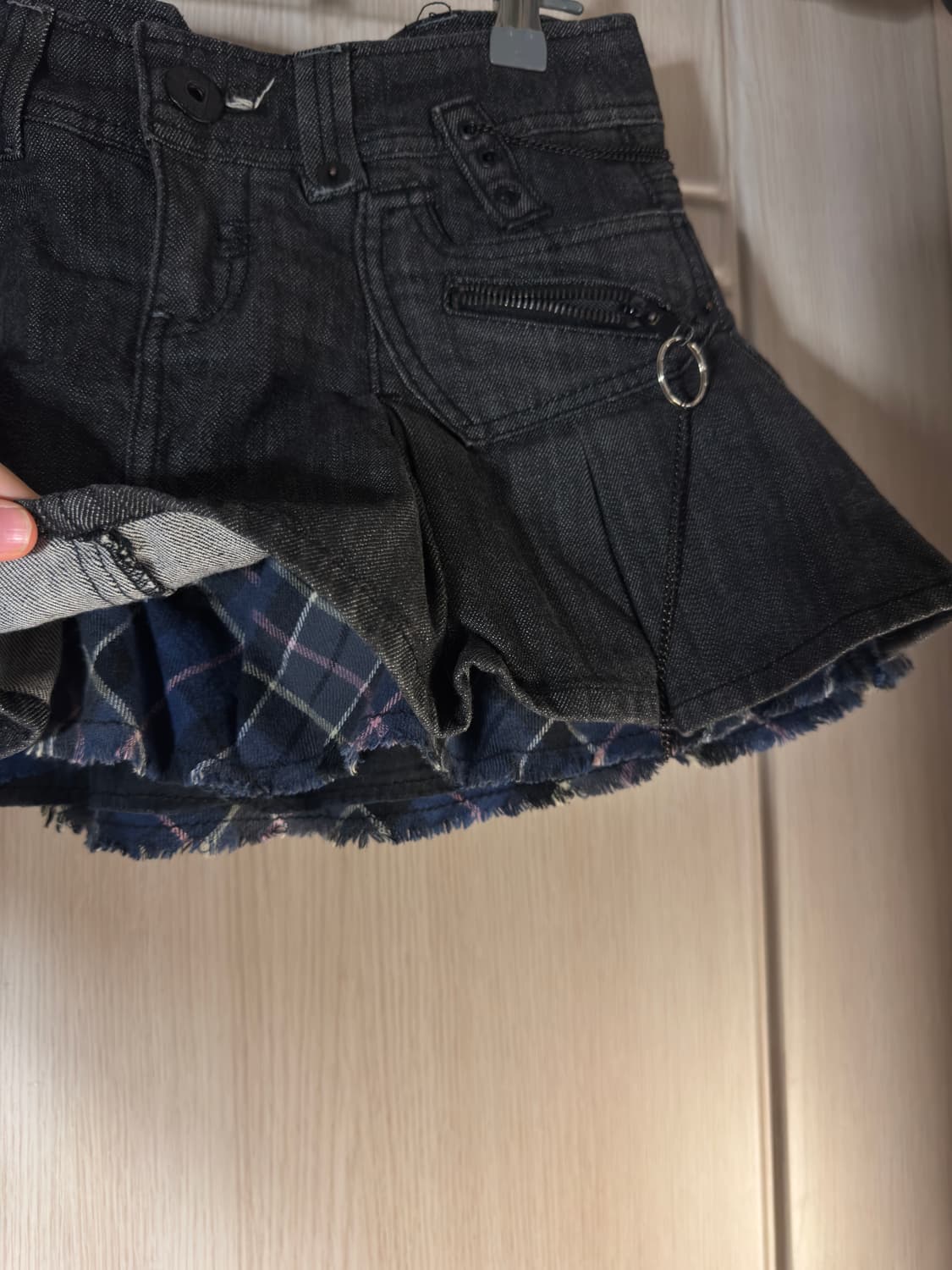 y2k 빈티지 로우라이즈 데님 스커트 상품이미지2