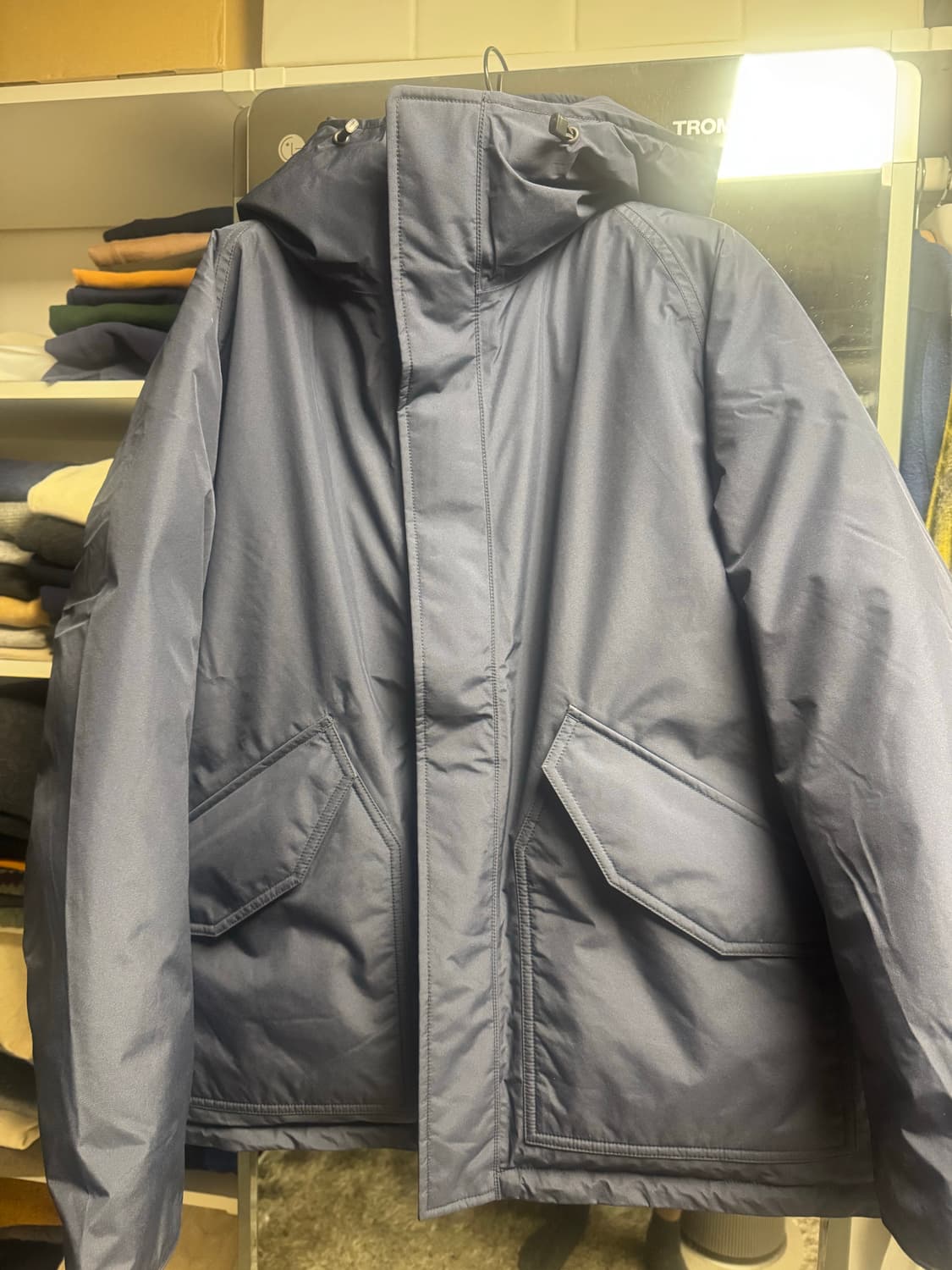 나나미카 고어텍스 다운코트 L 네이비 상품이미지1