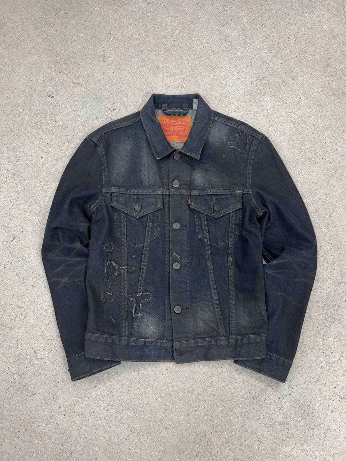 리바이스 디스트레스드 데님 트러커 자켓 상품이미지1