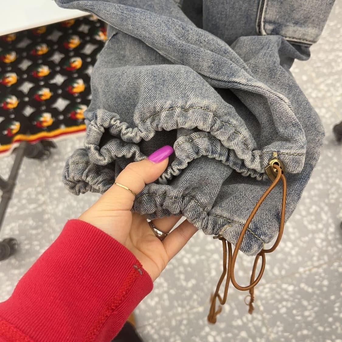 빈티지 올드스쿨 멀티포켓 데님 카고팬츠 L C07352 상품이미지6