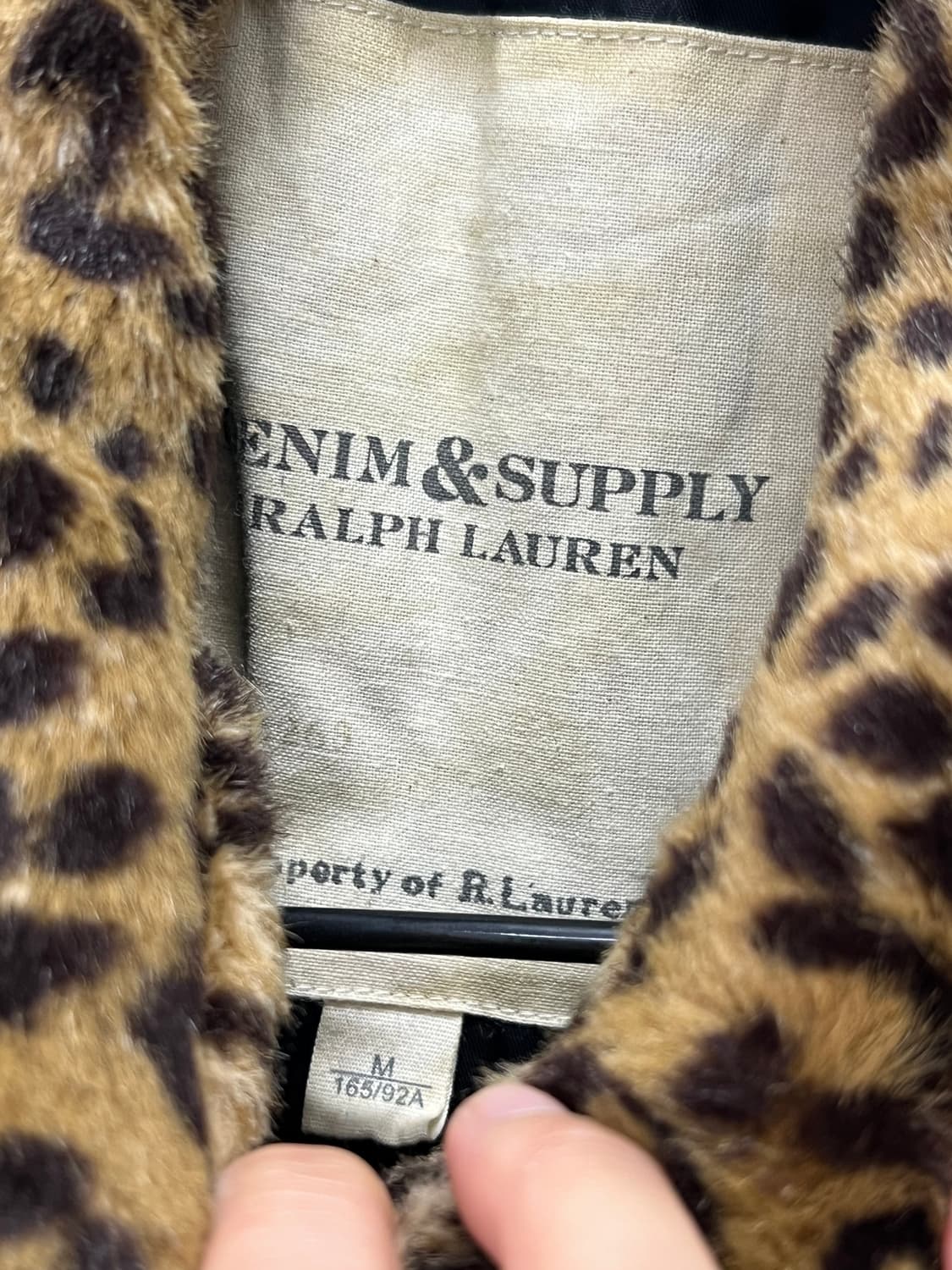 데님앤서플라이 랄프로렌 Y2K 호피 퍼자켓 상품이미지4