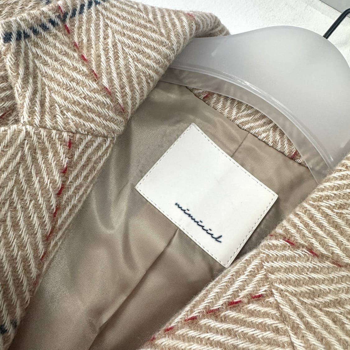 미미씨엘 울 체크 코트 자켓 [새상품] 상품이미지4