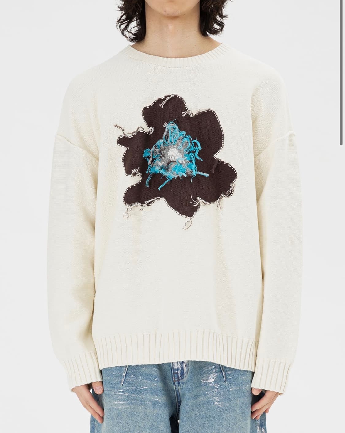 [남성S]캠퍼우드 아이보리 니트 상품이미지1