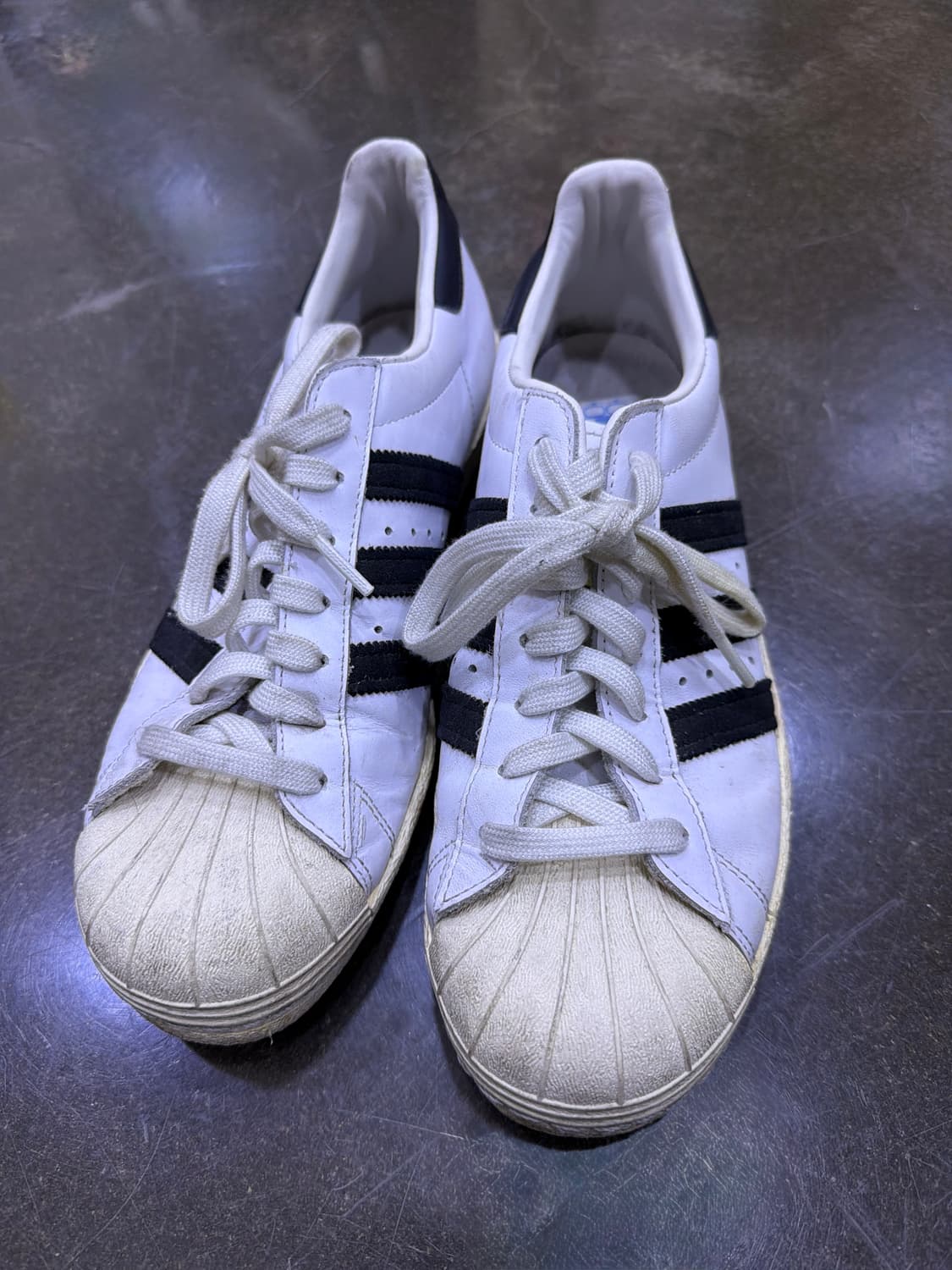 아디다스 80's 슈퍼스타 빈티지 화이트 블랙 스니커즈 260 상품이미지2