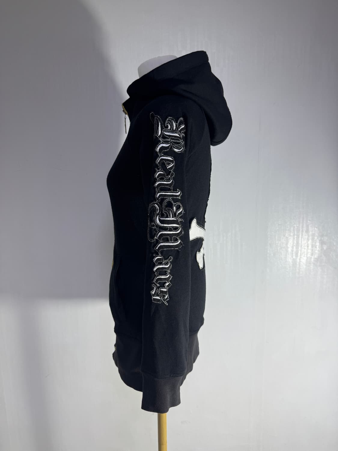 REAL MA*RS 레터링 스컬 후드집업 마즈 갸루 y2k 상품이미지1