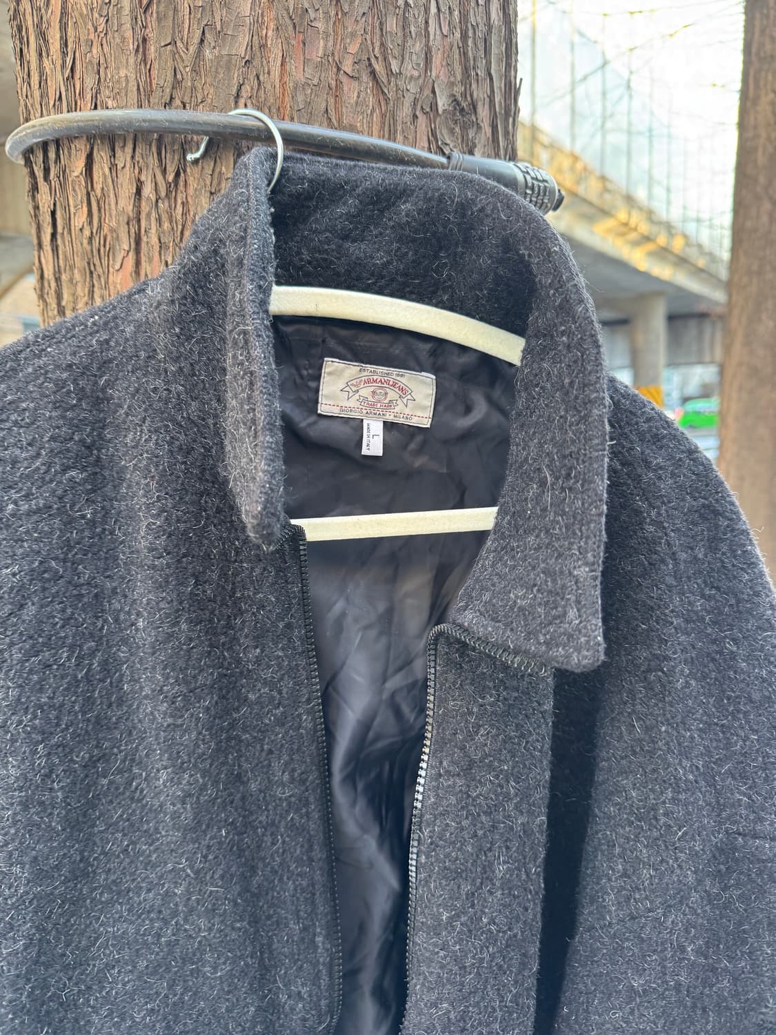 90s 아르마니 진스 후리스 자켓 상품이미지2
