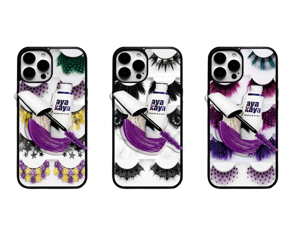 Eyelashes Phone case (Purple) 상품이미지9
