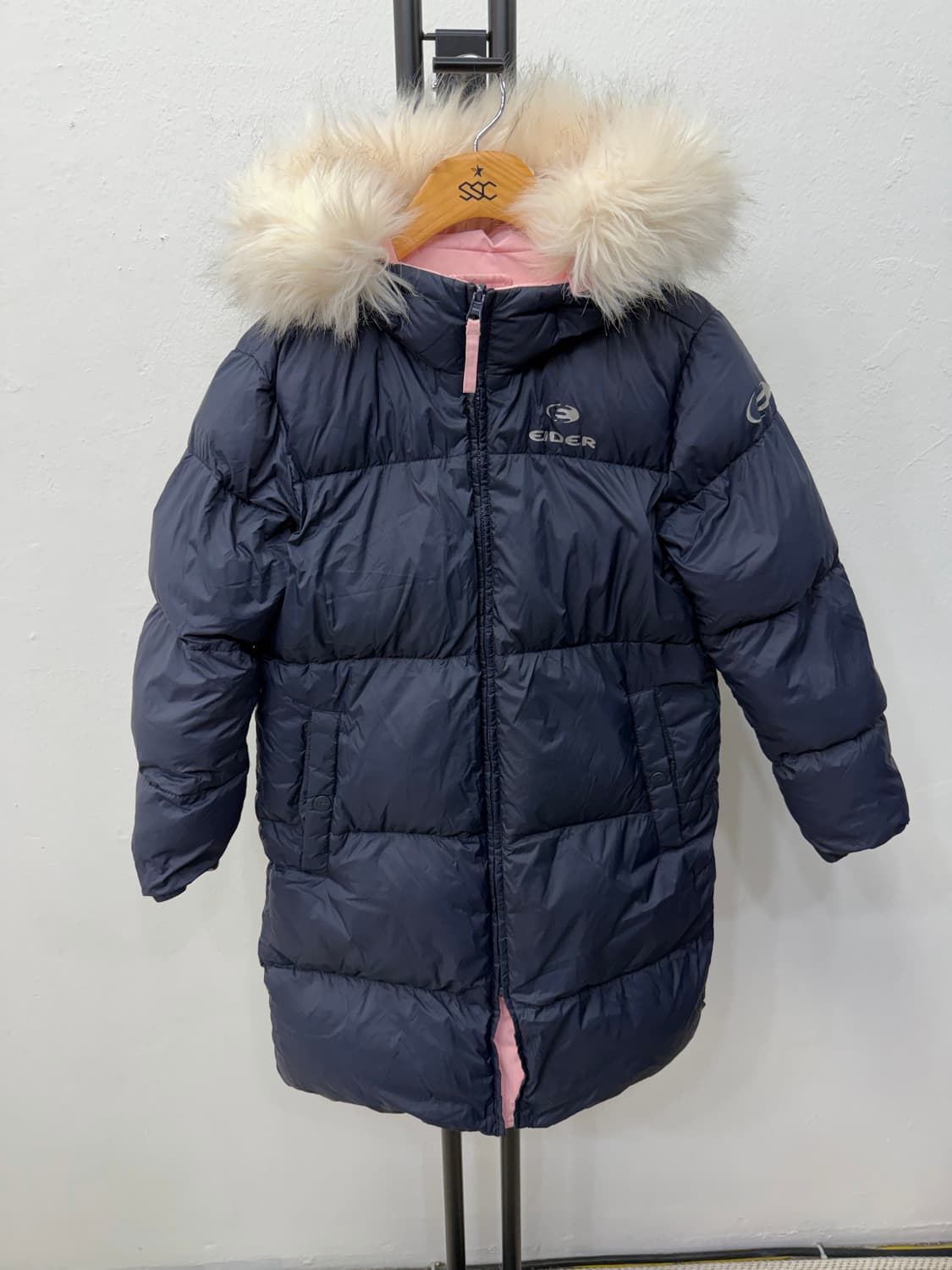정품) 아이더 키즈 양면 후드 구스패딩 140 상품이미지3
