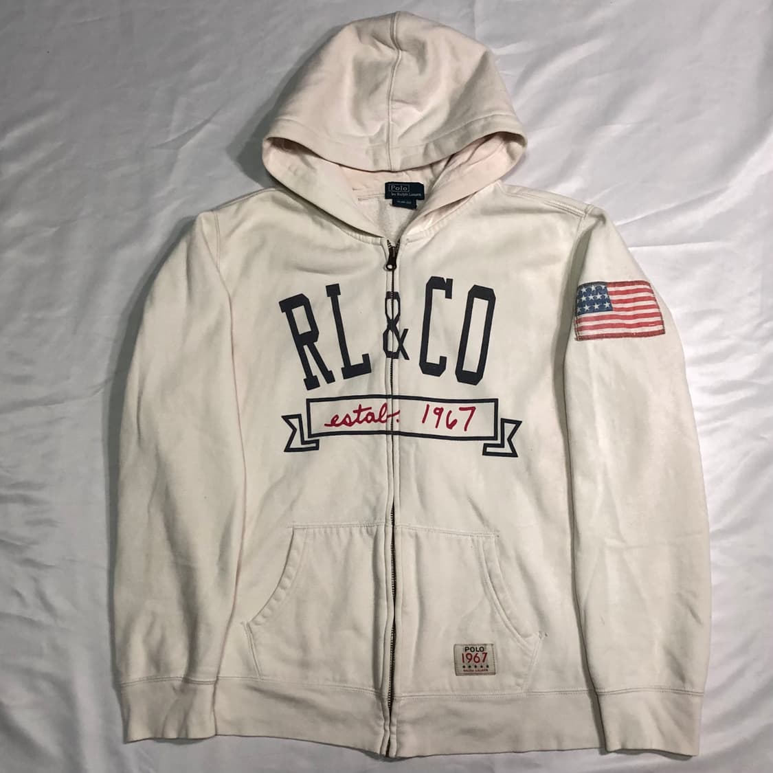 폴로 랄프로렌 성조기 후드집업 상품이미지2