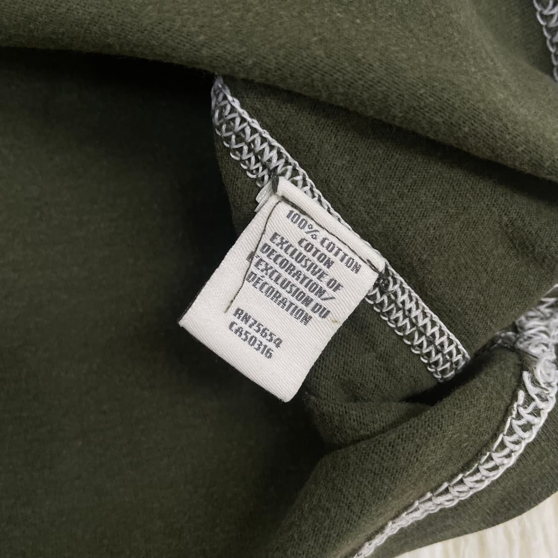 아베크롬비 아치 로고 반팔티 카키 상품이미지4