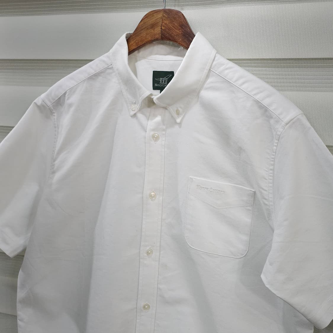 헨리코튼 화이트 반팔셔츠- L 상품이미지2