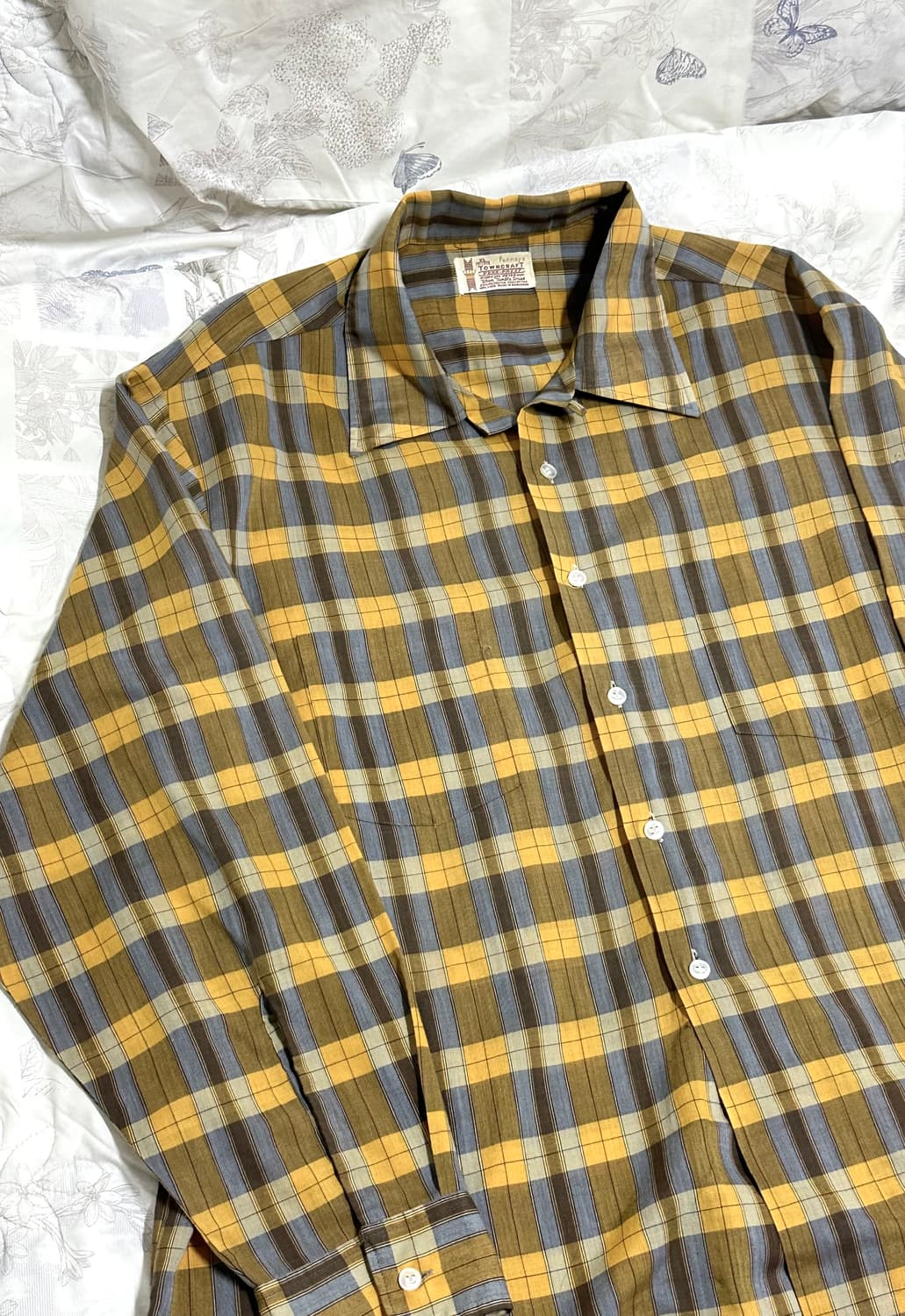 50s-60s Towncraft 루프칼라 셔츠 XL 상품이미지1