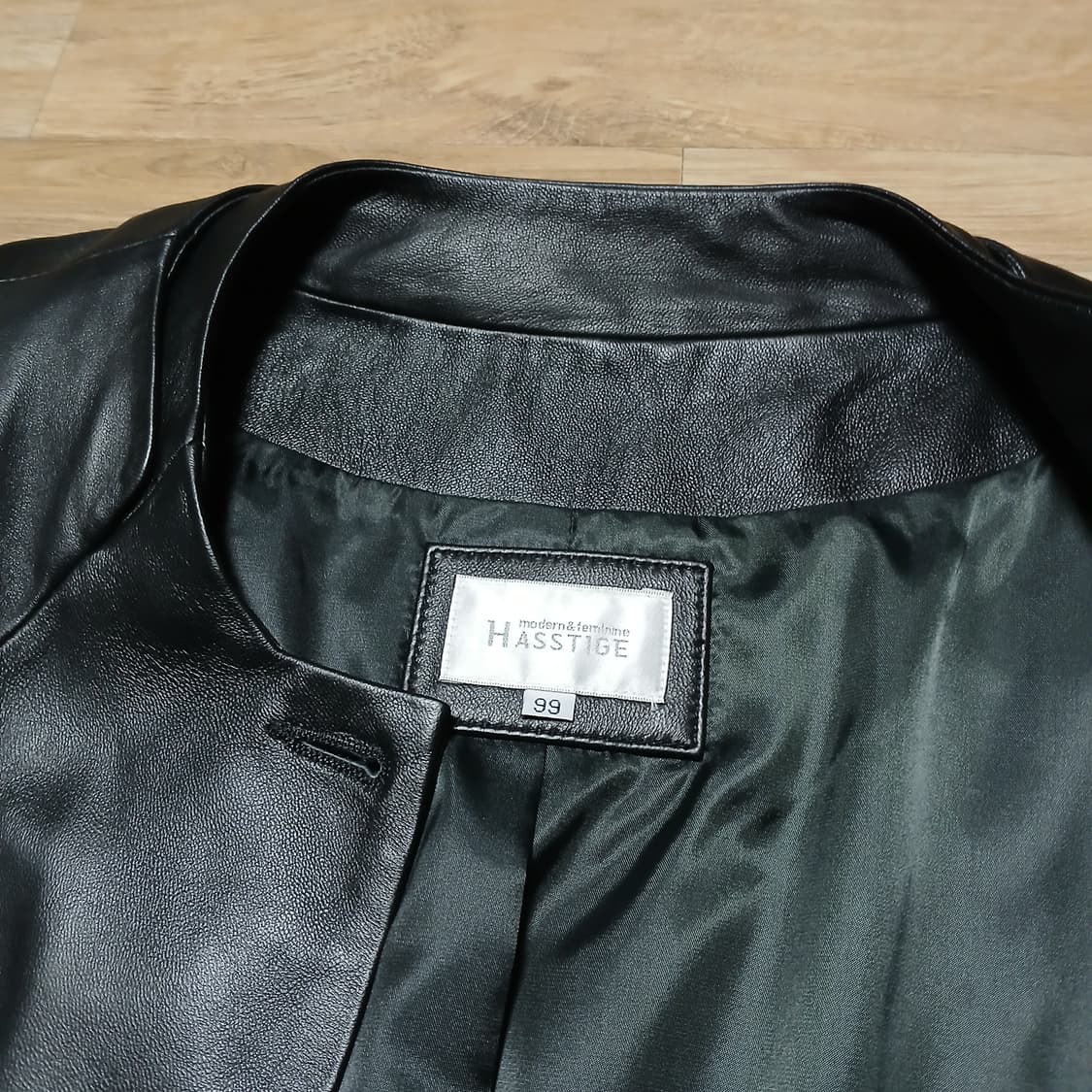 hasstige 헤스티지 양가죽 케이프 자켓 레더 상품이미지8