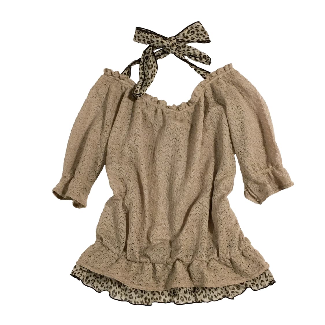 colza 콜자 레오파드 홀터탑 오네가루 상품이미지2