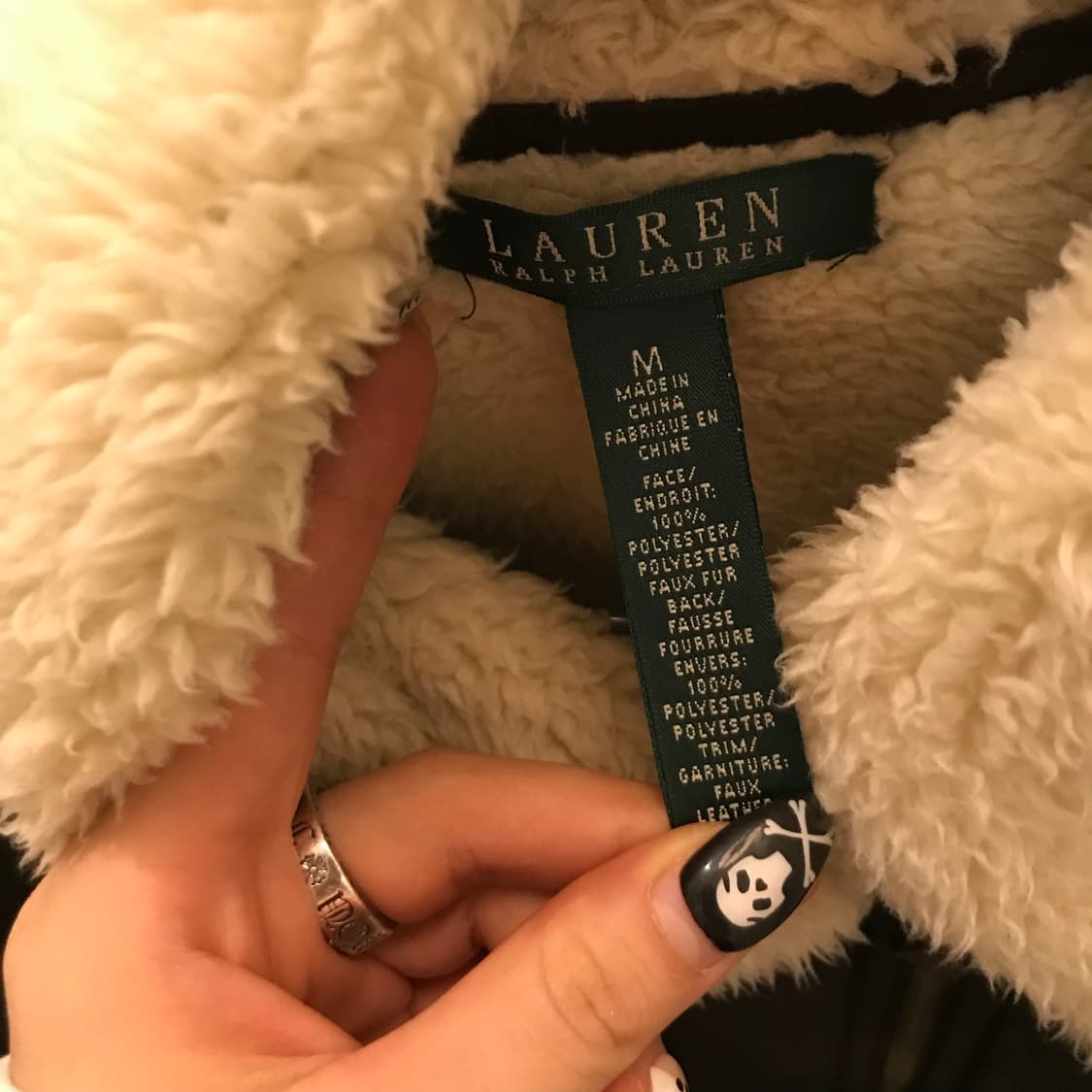 Polo 폴로랄프로렌 페이크 레더 양털 무스탕 상품이미지7