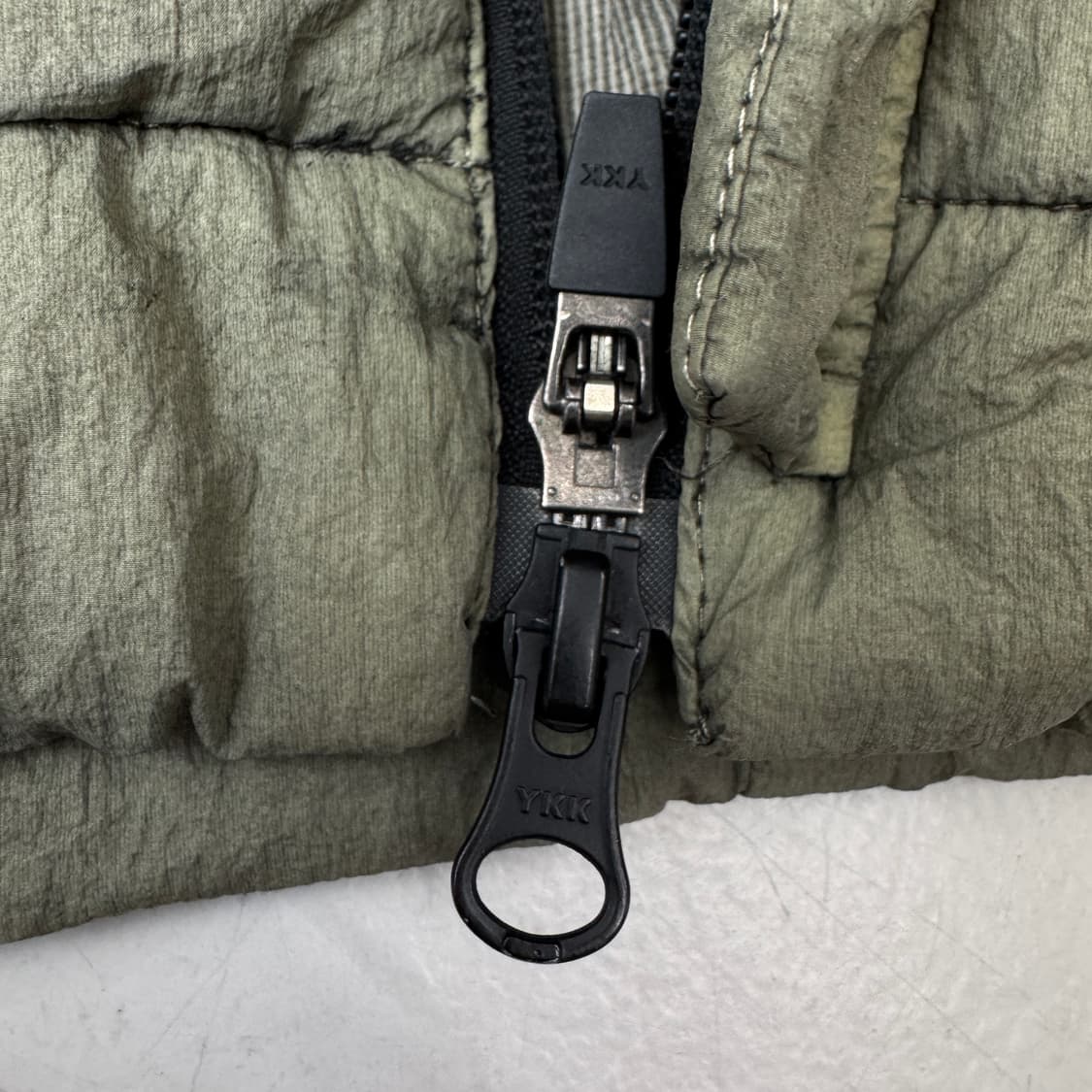 폴리테루 하이커 다이드 고프코어 카키 나일론 점퍼 자켓 상품이미지5