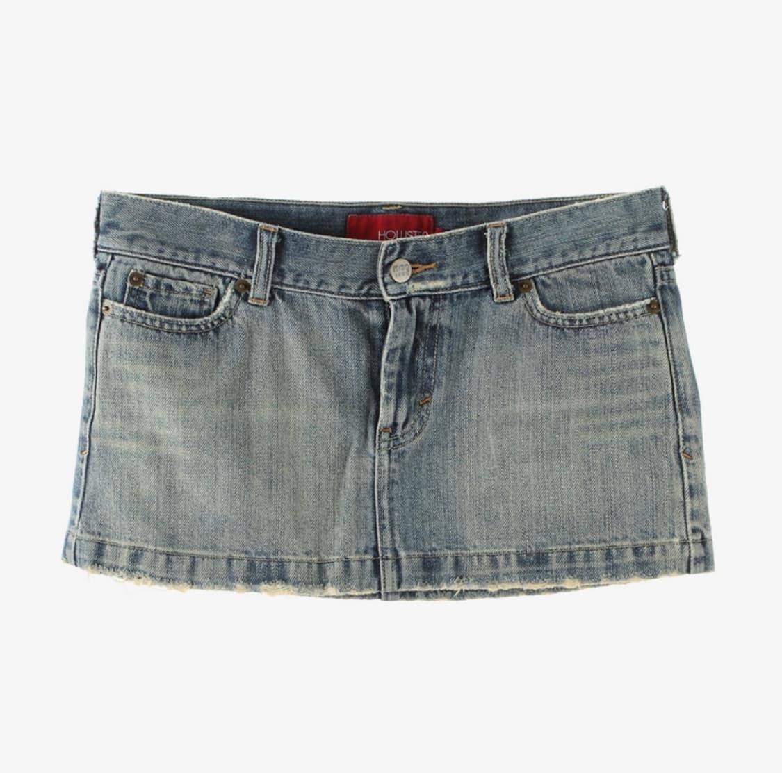 빈티지 y2k 홀리스터 데님 데미지 숏스커트 상품이미지4