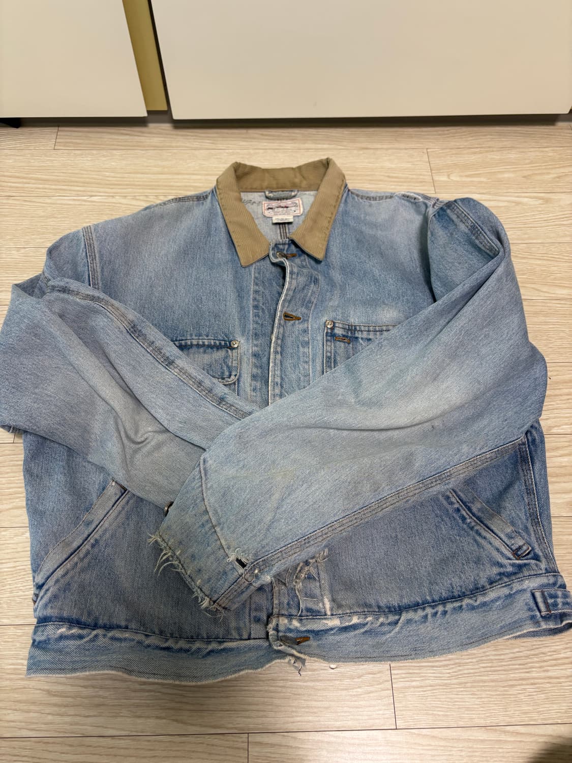 폴로 덩가리 연청 데님 자켓. 상품이미지1