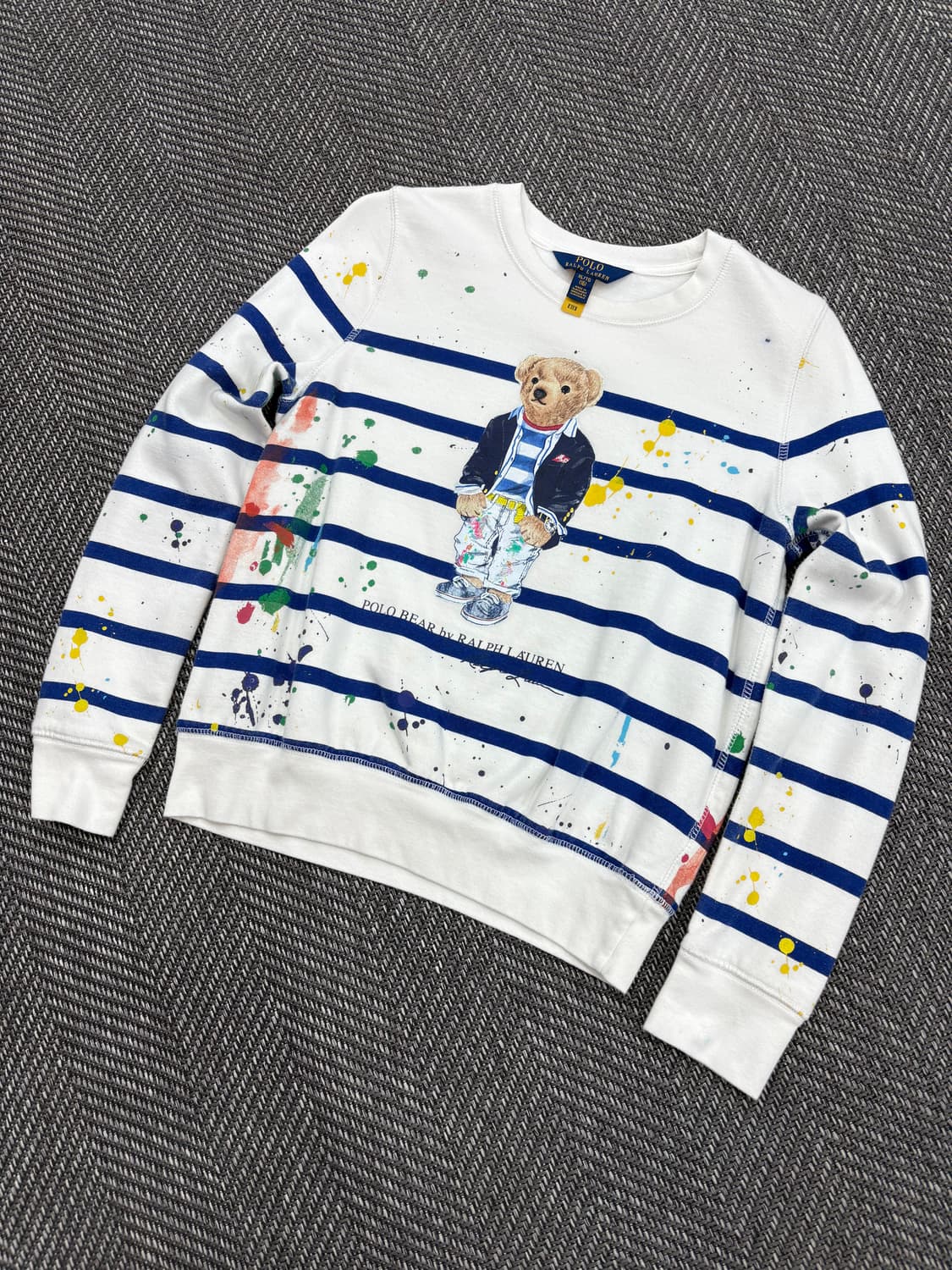 폴로 스트라이프 맨투맨 상품이미지1