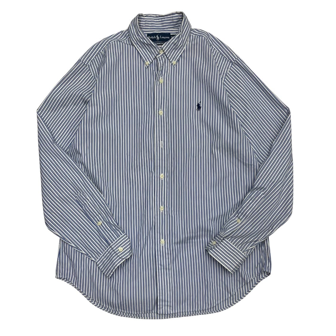 폴로 랄프로렌 네이비포니 블루 세로 단가라 셔츠 M 상품이미지2