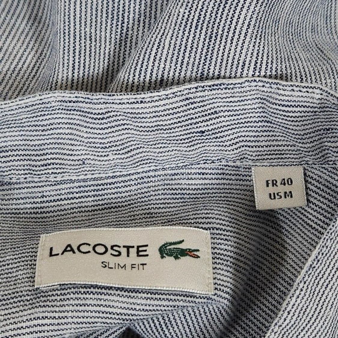 100 Lacoste 라코스테 린넨 헨리넥 셔츠 여름 상품이미지4