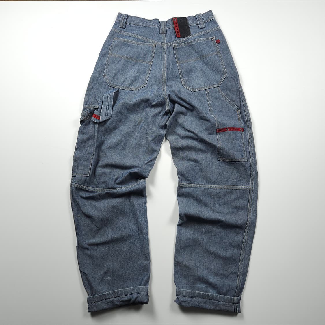 RUFF RYDERS 샴브레이 카펜터 데님 워크 팬츠 (M) 상품이미지2